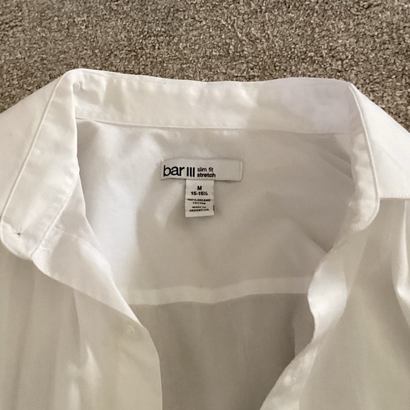 Bar III Crisp White Dress Shirt - Picture 3 of 5